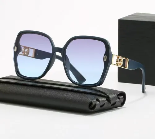 Women's UV-resistant sunglasses, high-end women's style, big face, versatile, slimming, trendy glasses