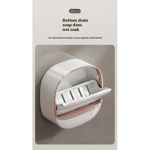 Foldable Soap Rack - 2pcs White & Light Green, Wall-Mounted, Anti-Rust Design, Bathroom Storage