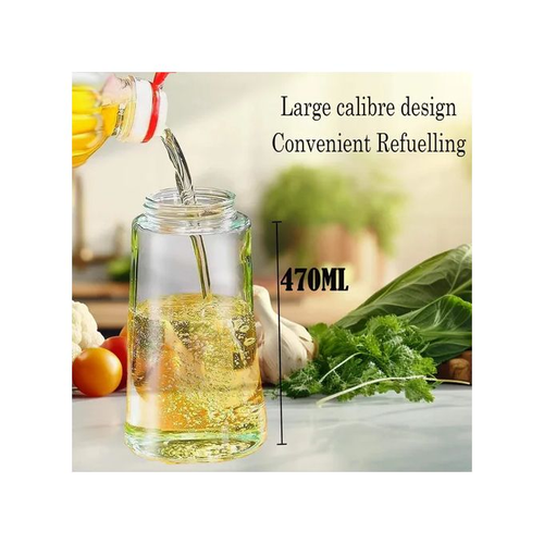470ML White Oil Dispenser - 2-in-1 Spray & Pour