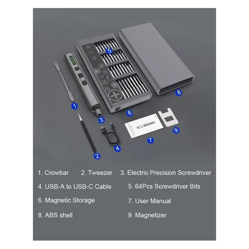 68 in 1 Precision Electric Screwdriver Set