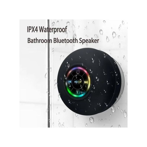 Hot-Selling Mini Waterproof Wireless Bluetooth Speaker - Clear Sound Quality, Suction Cup Fixing, LED Light, IPX4 Waterproof Rating, Supports USB Charging