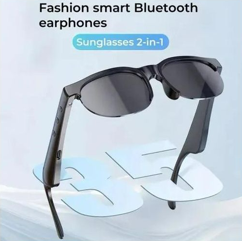XG88Pro Smart Bluetooth 5.3 Sunglasses Earphones - Black