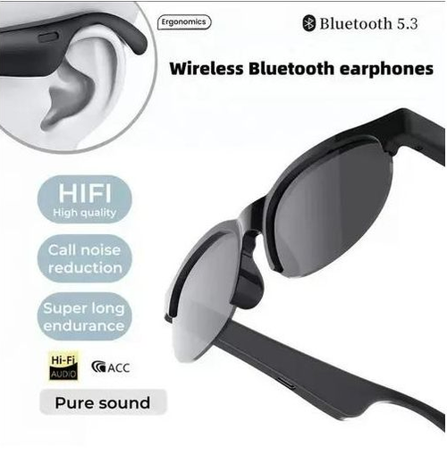 XG88Pro Smart Bluetooth 5.3 Sunglasses Earphones - Black