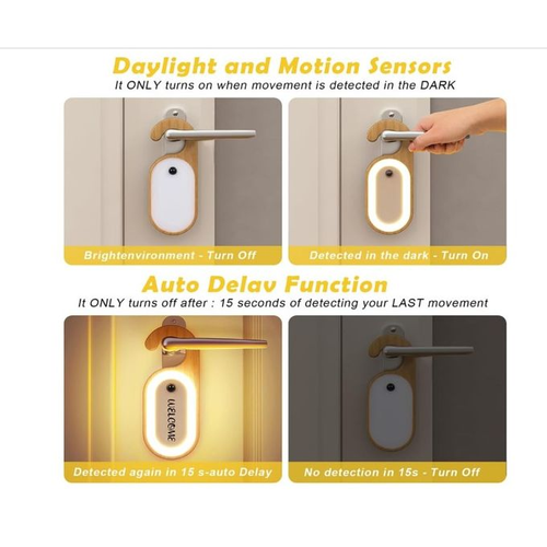 LED Light with Wooden Handle