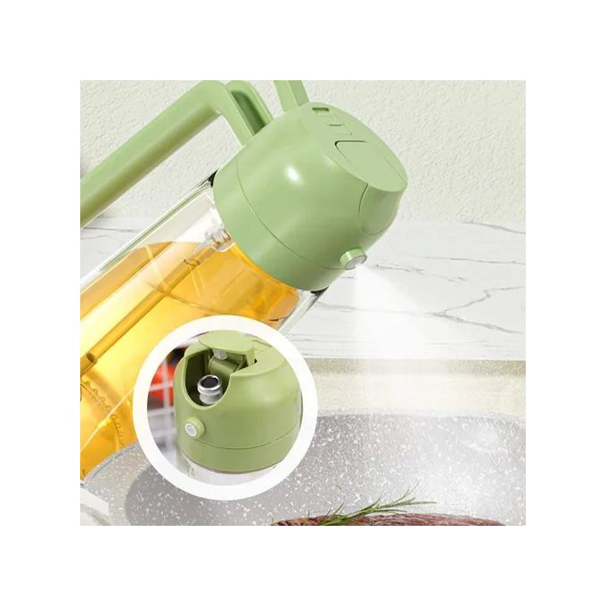 470ML White Oil Dispenser - 2-in-1 Spray & Pour