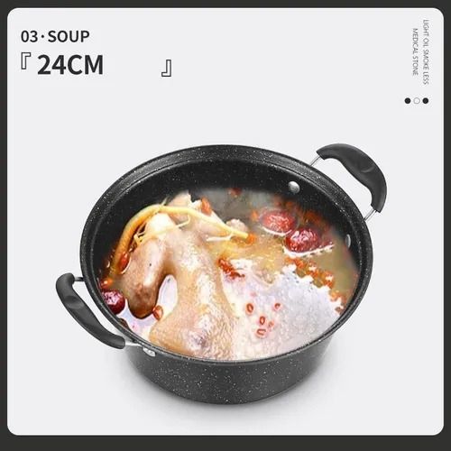 3-piece non-stick cookware set, best-selling soup pot, wok, frying pan, and cookware set