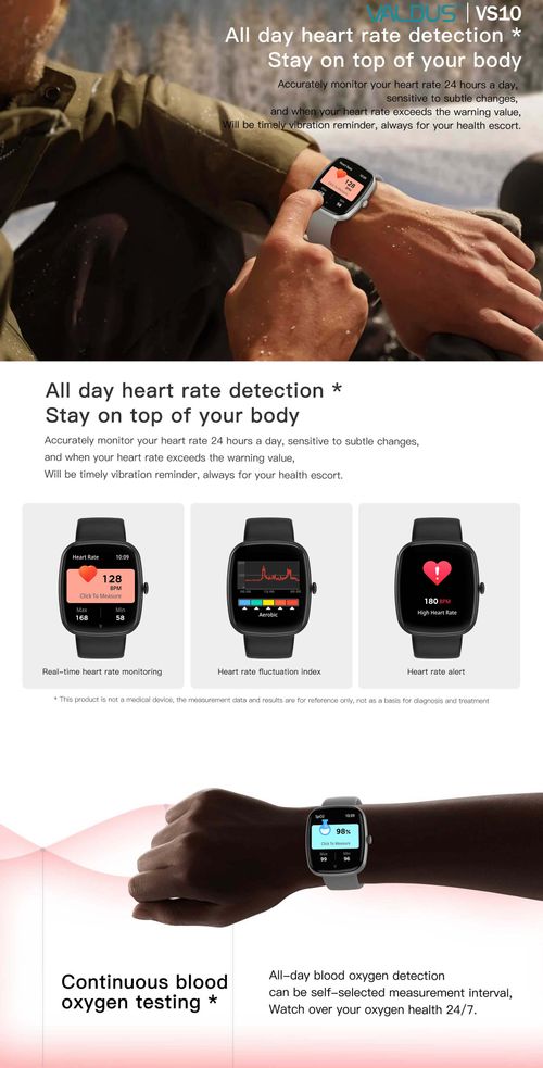 Smartwatch - Black - Fitness Tracker with Heart Rate, BT Call, Sleep Monitor