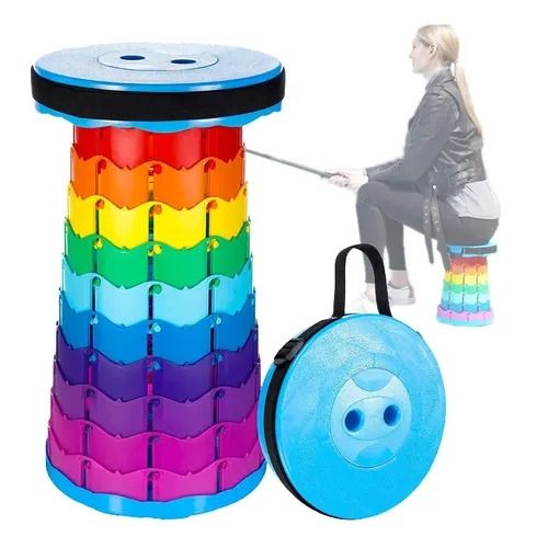 foldable camping stool adjustable, telescopic foldable stool