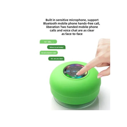 Hot-Selling Mini Waterproof Wireless Bluetooth Speaker - Clear Sound Quality, Suction Cup Fixing, LED Light, IPX4 Waterproof Rating, Supports USB Charging