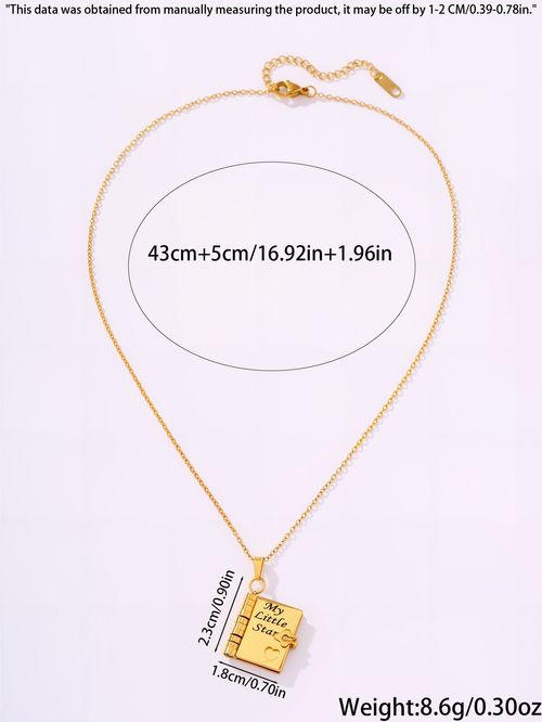 Hot Sale Creative Book-shaped Necklace for Women