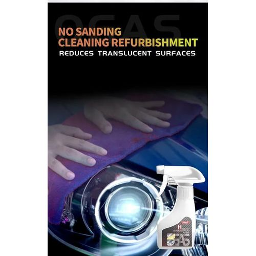Car Headlight Cleaner Remover for Detailing and Wash Effective Product for Care and Maintenance