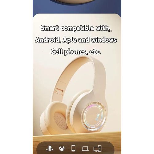 Best-selling smart headphones with wireless music, stereo sound, and adjustable for mobile phones.