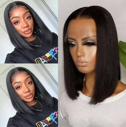 Natural-Looking Black Short Hair Wig - Ultra-Comfortable & Versatile for All Occasions, 0.1 kg