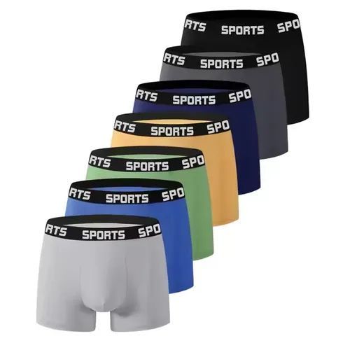 Fahion 5 items- New SPORT men's sports boxer shorts mid-rise boxer shorts high stretch shorts