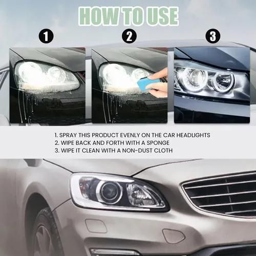Car Headlight Cleaner Remover for Detailing and Wash Effective Product for Care and Maintenance