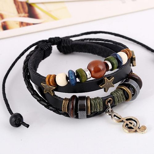 Multi-element men's necklace