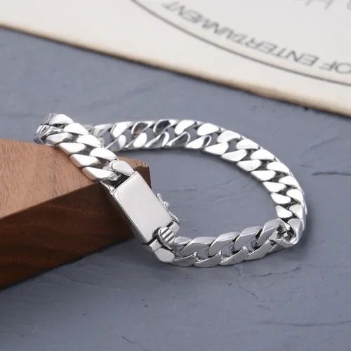 Personalized Silver Cuban Bracelet - Stylish Jewelry