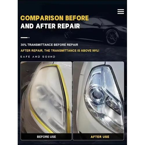 Car Headlight Cleaner Remover for Detailing and Wash Effective Product for Care and Maintenance