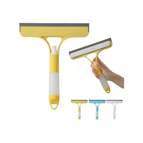 3-in-1 Window Cleaning Squeegee with Built-in Spray Bottle - White
