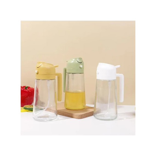 470ML White Oil Dispenser - 2-in-1 Spray & Pour