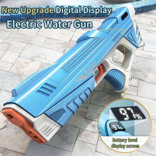 2025 New Upgraded Pools Water Fun High Quality Squirt Gun Kids Outdoor Electric Automatic Water Gun With Digital Display Screen