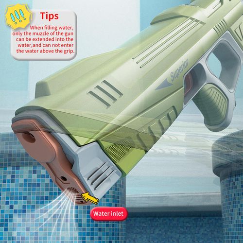 2025 New Upgraded Pools Water Fun High Quality Squirt Gun Kids Outdoor Electric Automatic Water Gun With Digital Display Screen