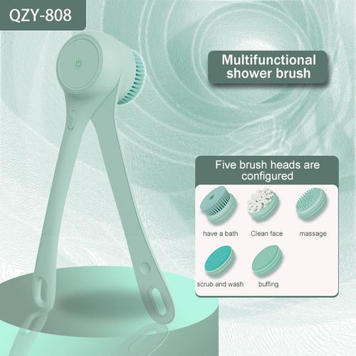 Double Handle Electric Rotary Multifunctional Waterproof Bath Brush Rubbing Gadget Scrubbing Towel