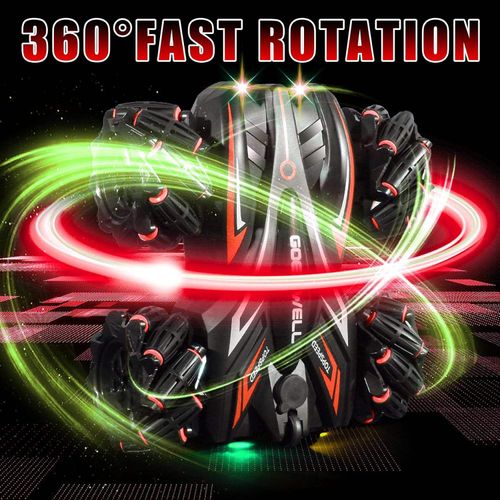 2.4G Juguetes High Speed Stunt Drift Car Climbing Remote Control Toy With Lights 360 Degree RC Stunt Car