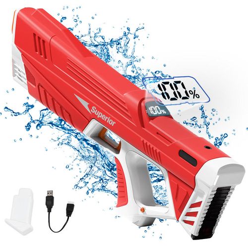 2025 New Upgraded Pools Water Fun High Quality Squirt Gun Kids Outdoor Electric Automatic Water Gun With Digital Display Screen