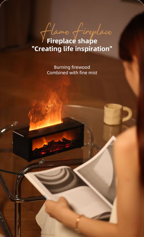 Flame-shaped aromatherapy humidifier