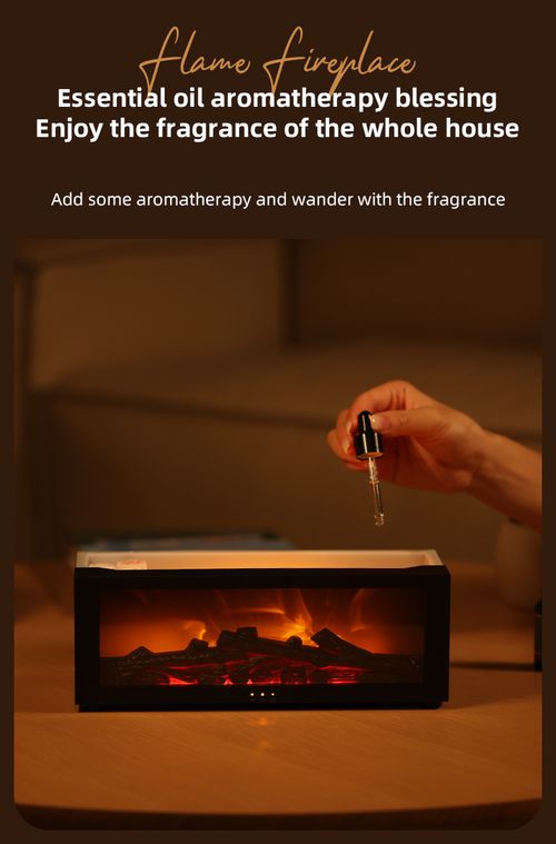Flame-shaped aromatherapy humidifier