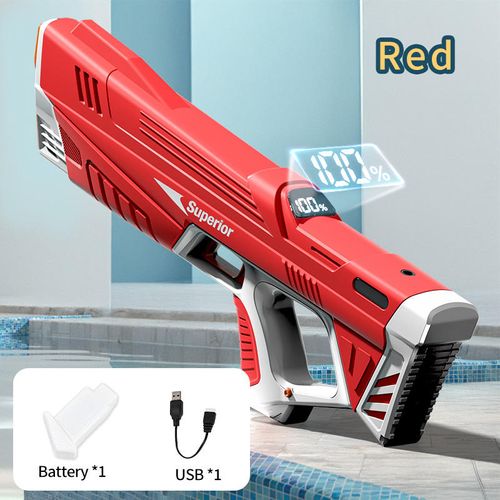 2025 New Upgraded Pools Water Fun High Quality Squirt Gun Kids Outdoor Electric Automatic Water Gun With Digital Display Screen