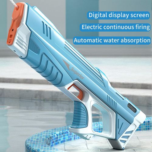 2025 New Upgraded Pools Water Fun High Quality Squirt Gun Kids Outdoor Electric Automatic Water Gun With Digital Display Screen