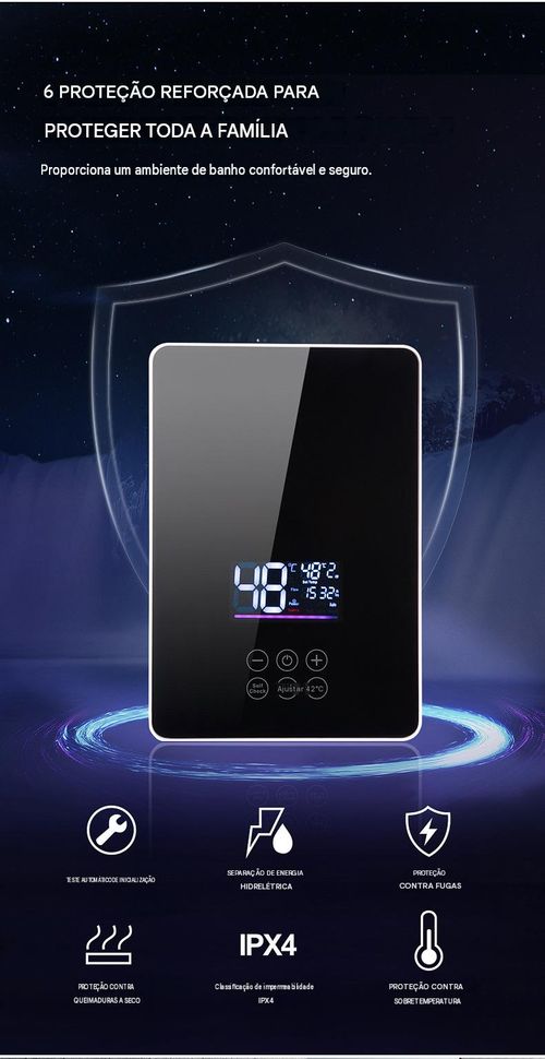 Aquecedor de água instantâneo