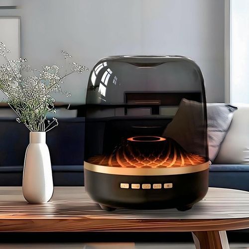Alto-falante Bluetooth sem fio subwoofer, mini caixa de som transparente portátil com iluminação RGB ambiental