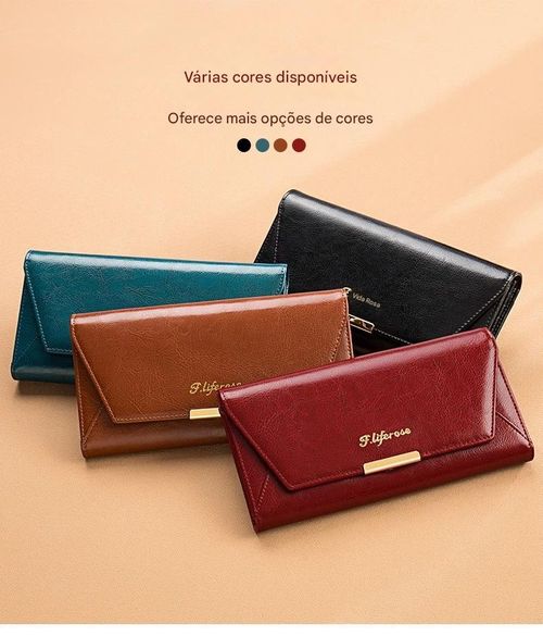 Carteira feminina no estilo de Chanel.