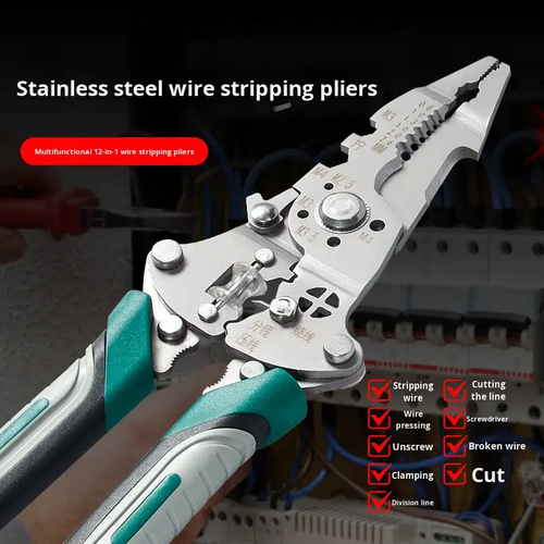 Multifunctional wire stripping pliers - for electricians