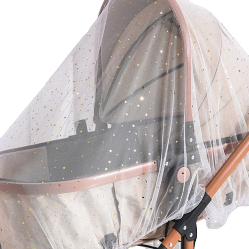 Full-coverage printed stroller mosquito net