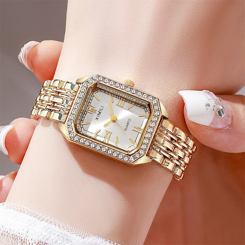 XIMILI New Women's Retro Rhinestone Watch