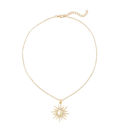 Alloy Sun Necklace
