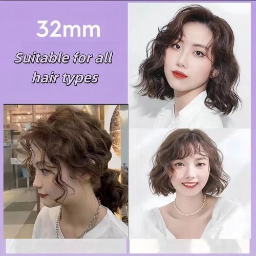 French curling iron 32mm wave ionic hair clip