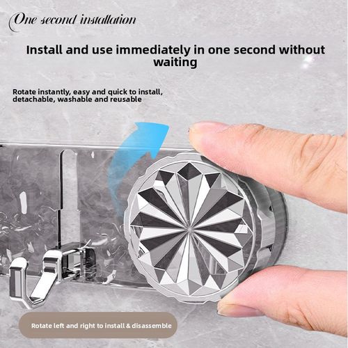 Hole-free suction cup row hook