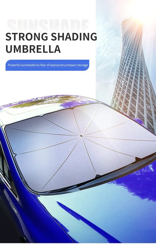 Car windshield sunshade umbrella