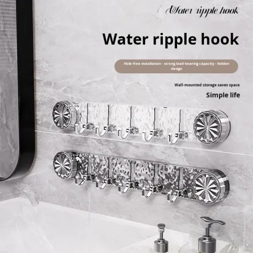 Hole-free suction cup row hook