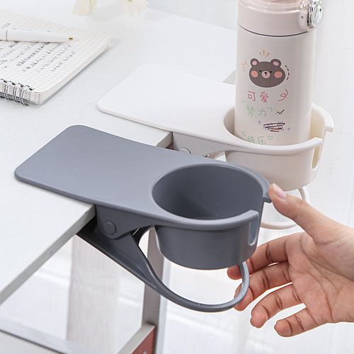 Two multifunctional table-edge cup holders