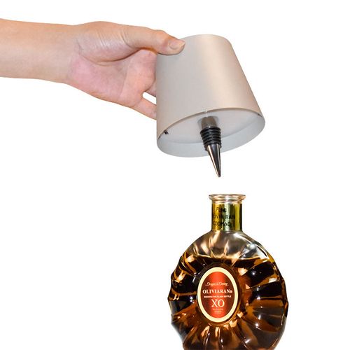 3-color rechargeable wine bottle table lamp, suitable for bedroom night lighting and home use