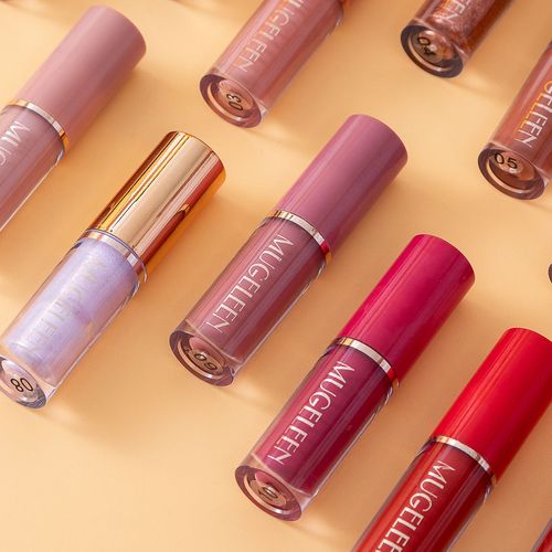 12 Color Book Lipgloss Set Vegan Organic Non-Stick Cup Waterproof Velvet Matte Liquid Lipstick