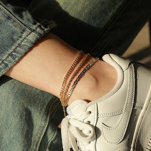 Bohemian anklet golden