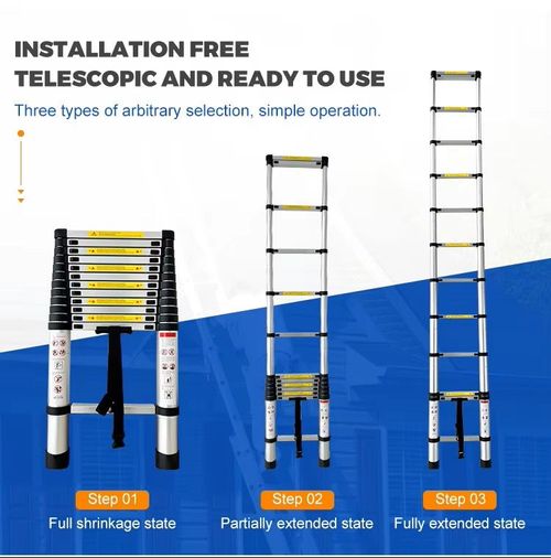 Telescopic Ladder Telescopic Loft Ladder Ladders Shelf 3.5m