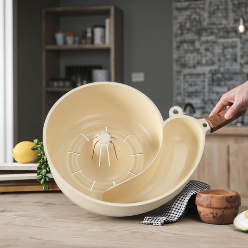 Two snail-designed draining baskets